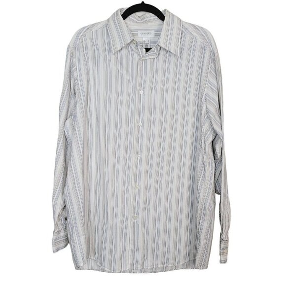 Concepts by Claiborne XL Men's Button Down Shirt Business Casual 100% Cotton EUC - Picture 1 of 12